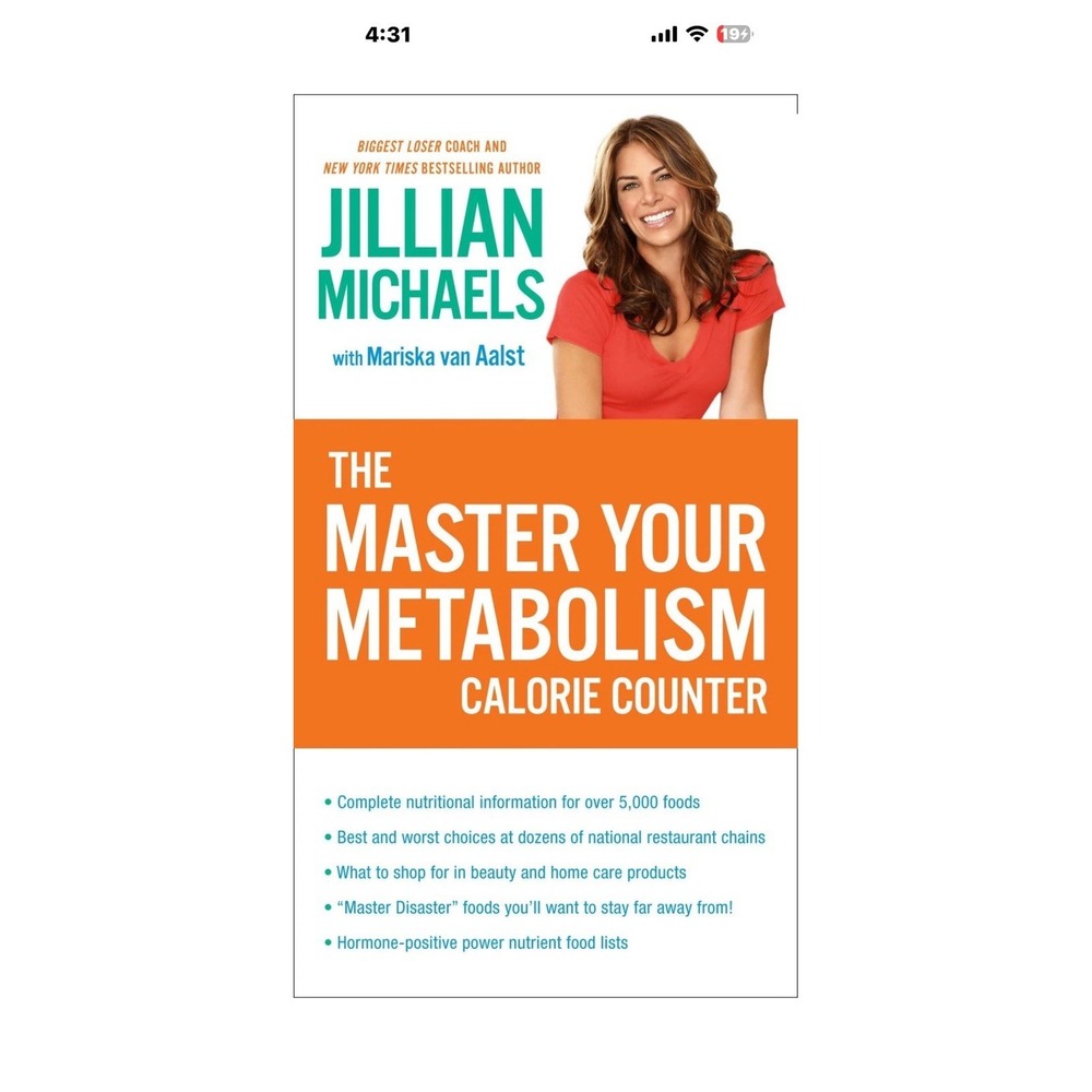 The Master Your Metabolism Calorie Counter Jillian Michaels Book Biggest Loser